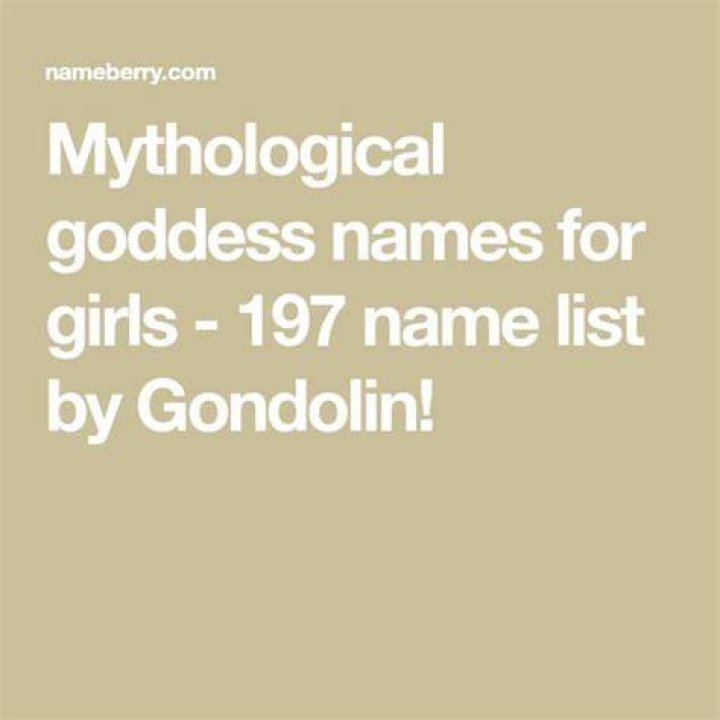 197 Mythological goddess names for girls Baby Names Goddess names
