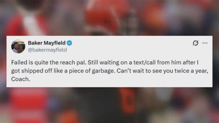 Baker Mayfield Says Browns Would Have To Initiate Reconciliation Amid
