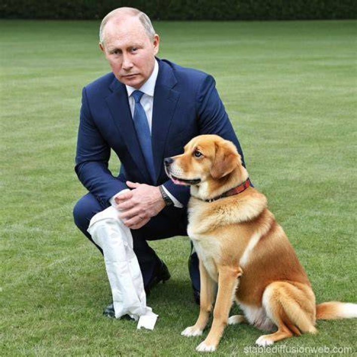 Dog resembling Putin Dog resembling Putin