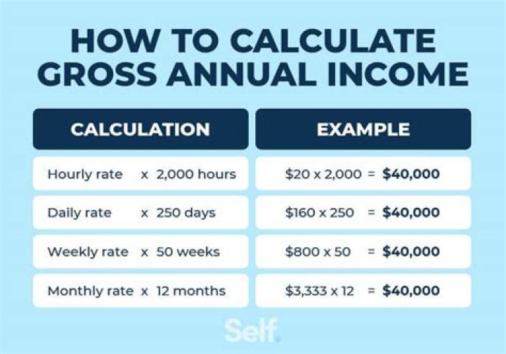 gross annual income calculation gross annual income calculation