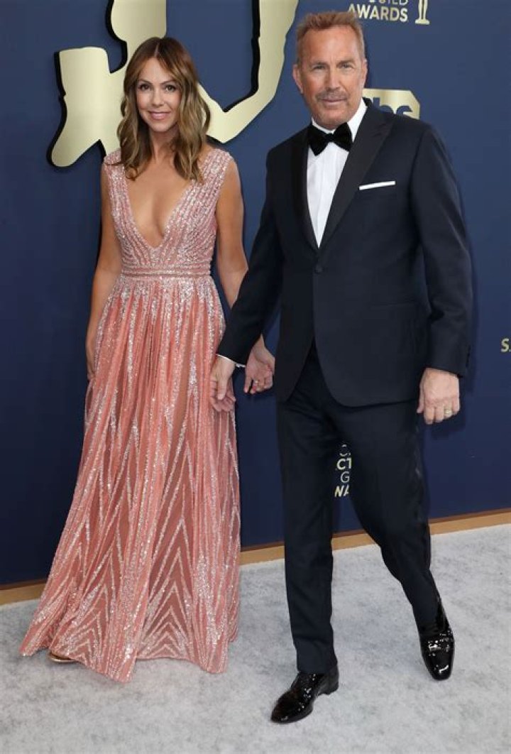 Kevin Costner and Christine Baumgartner Kevin Costner and Christine Baumgartner