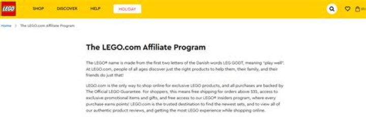 LEGO Affiliate Program Payouts LEGO Affiliate Program Payouts