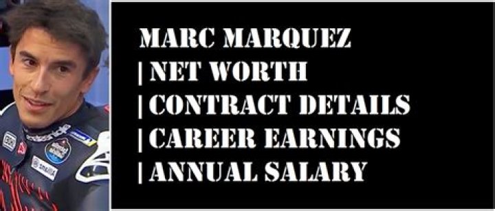 marc marquez career earnings marc marquez career earnings