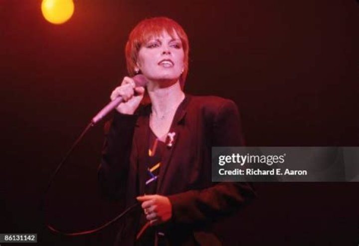 Pat Benatar performing on stage