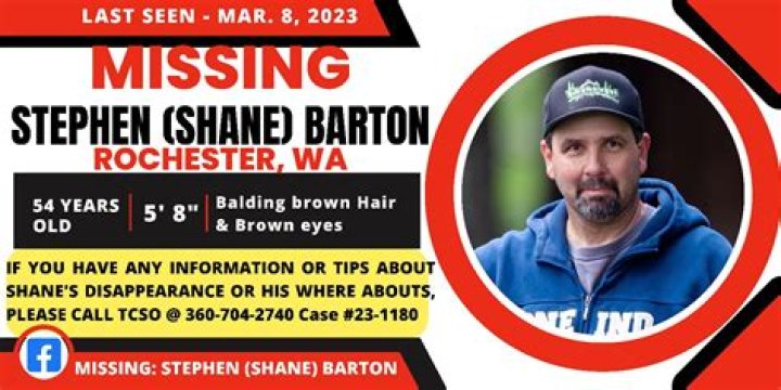 Stephen Barton Missing Authorities Request Public Assistance