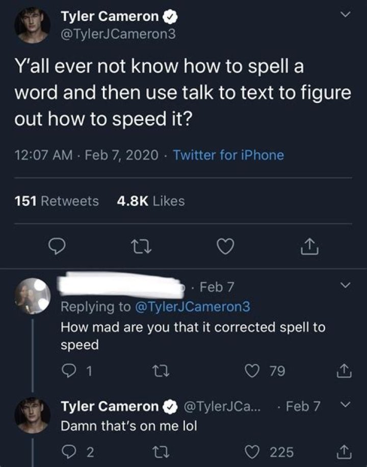 Tyler Cameron social media Tyler Cameron social media