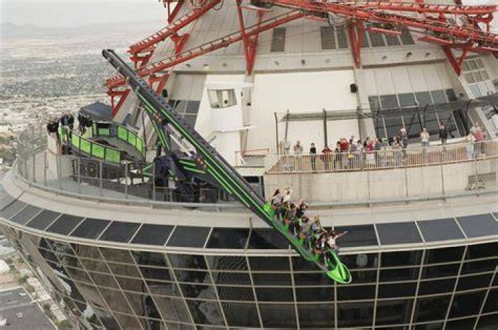 X Scream, perched on the top of the observation deck on the